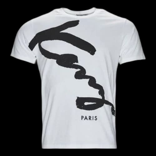 KENZO Alphabet Round Neck Short Sleeve White T-Shirt