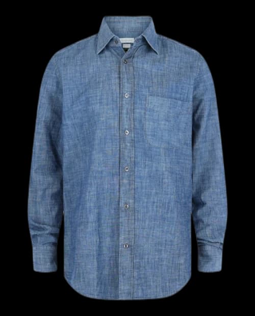 Slowear Glanshirt Collared Button-up Shirt Dark Blue