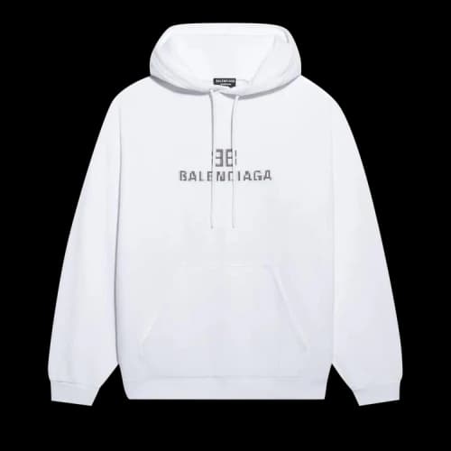 Balenciaga Pixel Hoodie 'White'