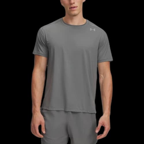 Under Armour Velociti Quick Dry T Shirts Men's Clay Green/Reflective Version 709 Crew Neck Moderate