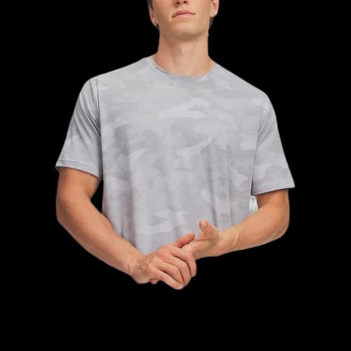 Under Armour Vanish Quick Dry T Shirts Men's Modern Gray 011 Crew Neck Moderate