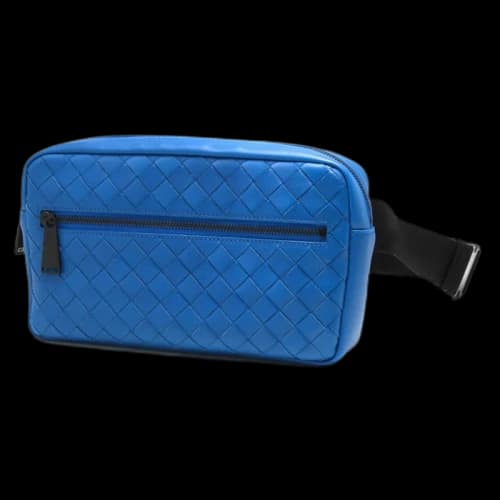 Bottega Veneta Intrecciato Body Bag Blue