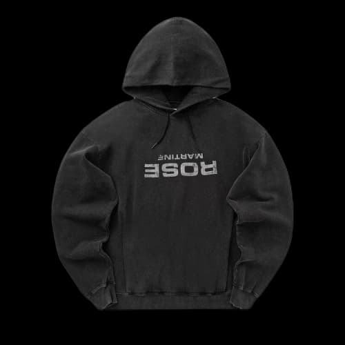 Martine Rose Classic Hoodie 'Black Washed/Rose'