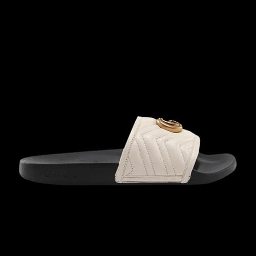 Gucci Matelasse Slide 'Mystic White Double G'