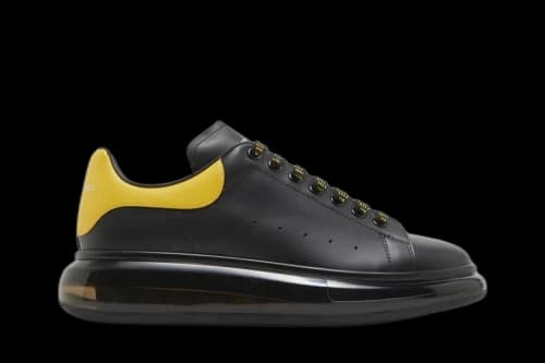 Alexander McQueen Oversized Sneaker 'Clear Sole - Black Pop Yellow'