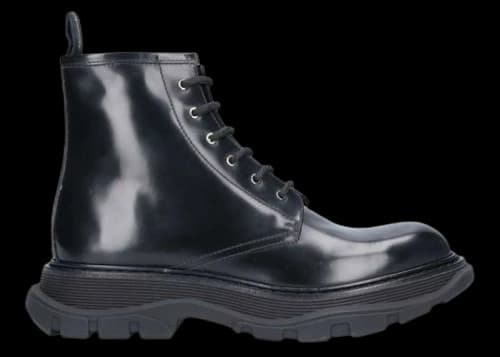 Alexander McQueen Combat Boot Black