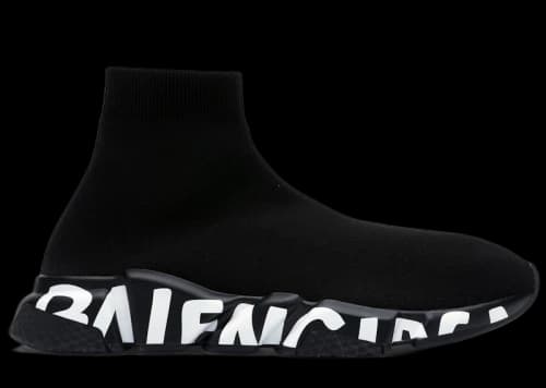 Balenciaga Speed Graffiti Trainers Black
