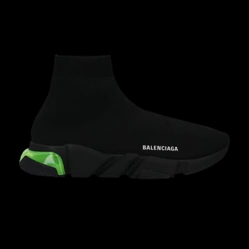 Balenciaga Speed Sneaker 'Clearsole - Black Fluo Yellow'