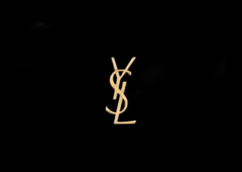 Saint Laurent Cassandre Matelasse Zipped Fragments Card Case De Poudre Embossed Fog