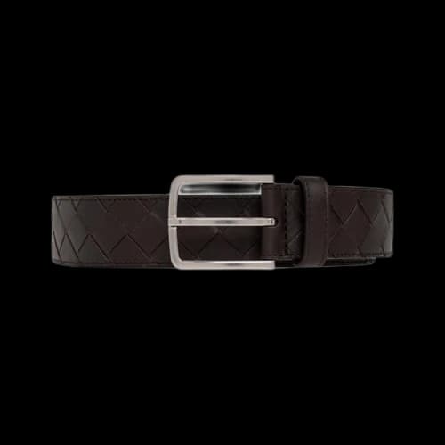 Bottega Veneta Woven Belt 'Fondant/Silver'