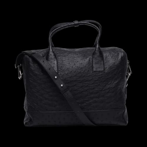 Bottega Veneta Leather Travel Duffel Bag 'Black'