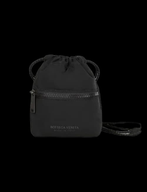 Bottega Veneta Lightweight Paper Nylon Multifunctional Storage Bag Black