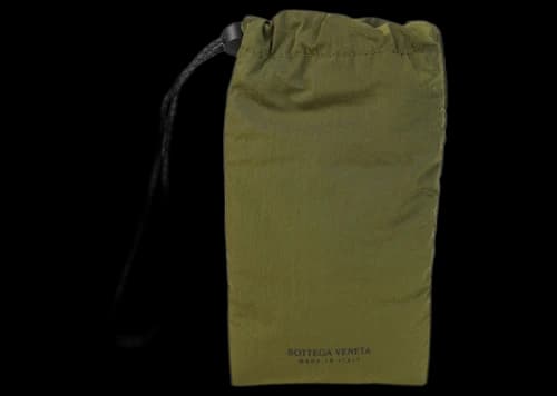Bottega Veneta Drawstring Pouch Khaki/Black