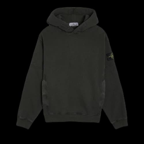 Stone Island Garment Dyed Hoodie 'Black'
