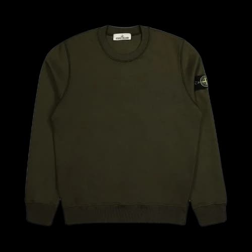 Stone Island Compass Patch Crewneck Sweatshirt 'Military Green'