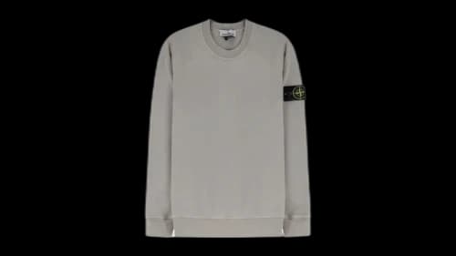 Stone Island Basic Crewneck Sweatshirt Pearl Grey
