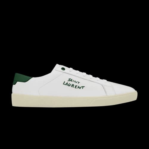 Saint Laurent SL-06 Court Leather 'White Dark Basil'