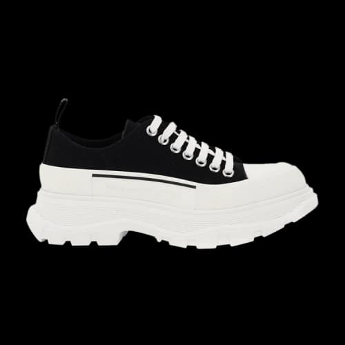 Alexander McQueen Tread Slick Lace Up 'Black White' (Women's)