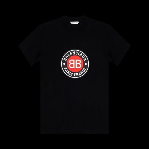 Balenciaga Logo Print T-Shirt 'Black'