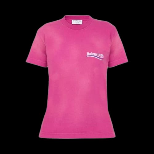 Balenciaga T-Shirt 'Dark Fuschia/White/Blue'