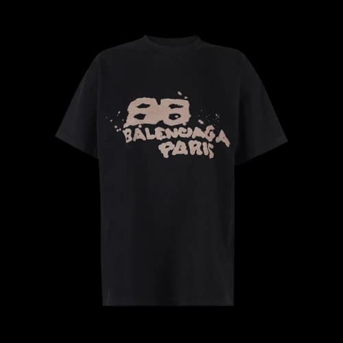 Balenciaga T-Shirt 'Black/Ecru'