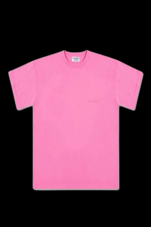 Balenciaga Logo T-Shirt Pink