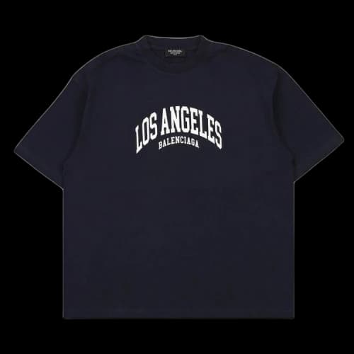 Balenciaga Los Angeles Print T-Shirt 'Marine Blue'