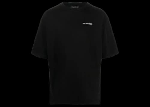 Balenciaga Relaxed Fit Short Sleeves T-shirt Black