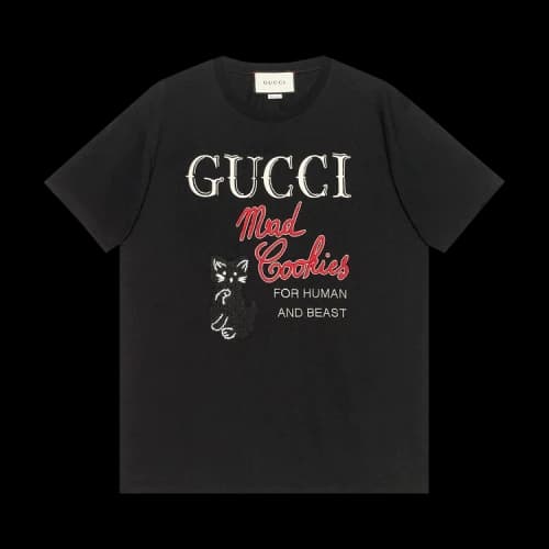 Gucci Mad Cookies Print T-Shirt 'Black'