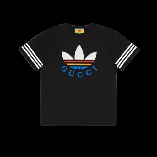 Gucci x adidas Cotton T-shirt Black/Multicolor