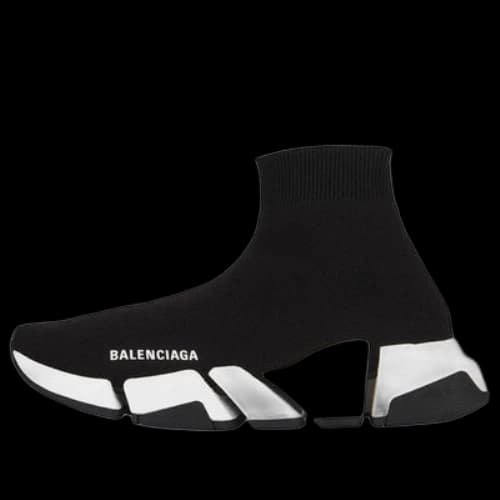 Balenciaga Speed 2 Trainer Knit 'Black White' (Women's)