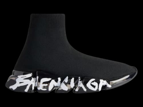 Balenciaga Speed 2.0 Graffiti Black White