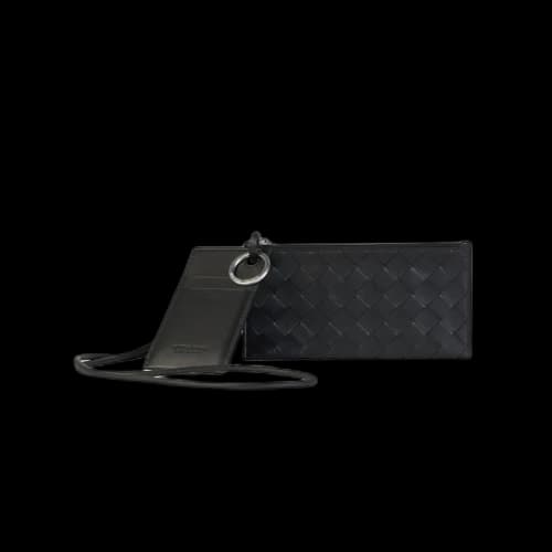 Bottega Veneta Double Pouch Crossbody Black