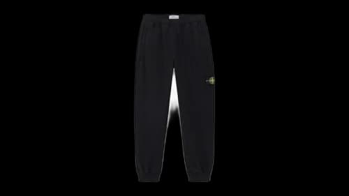 Stone Island Brushed Organic Cotton Fleece 6200012 Sweatpant Black