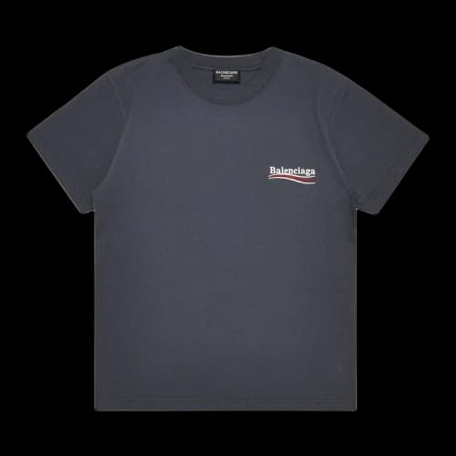 Balenciaga Small Fit T-Shirt 'Dark Grey/White'