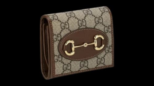 Gucci Horsebit 1955 Bifold Wallet Beige