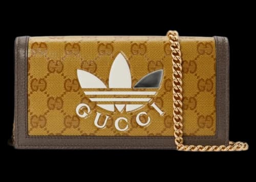 Gucci x adidas Wallet With Chain Beige/Brown