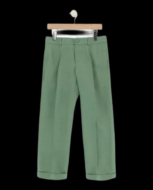 Gucci Double Pleated Trousers Green