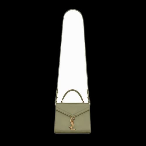 Saint Laurent Cassandra Mini Top Handle 'Light Sage'