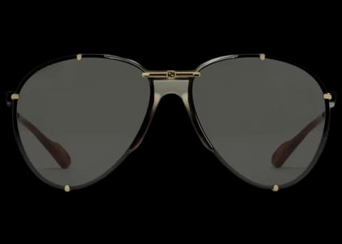Gucci Aviator Metal Sunglasses Ruthenium Grey (624148 I3330 8012)