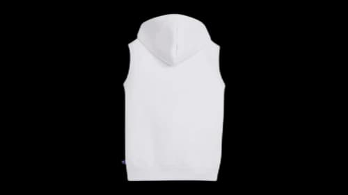 Puma Big Kids Sleeveless Full Zip Hoodie Silver Mist