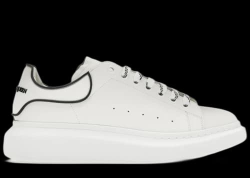 Alexander McQueen Oversized White Black Trim