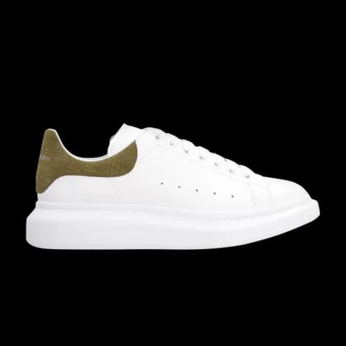 Alexander McQueen Oversized Sneaker 'White Khaki Crocodile'