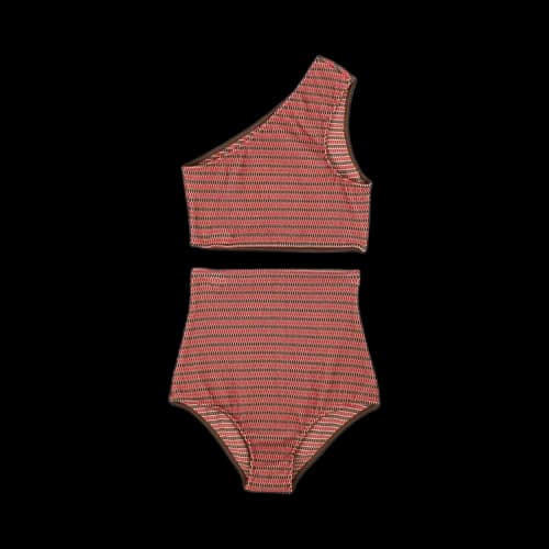 Bottega Veneta High Waist Bikini 'Red/Brown'