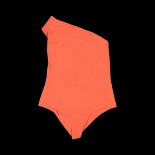 Bottega Veneta One Shoulder Swimsuit 'Orange'