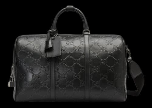 Gucci GG Embossed Duffle Bag Black