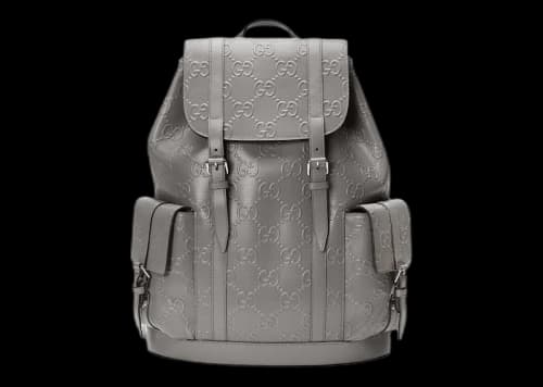 Gucci GG Embossed Backpack Grey