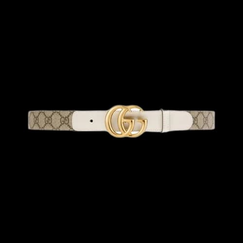 Gucci GG Buckle Belt 'White'