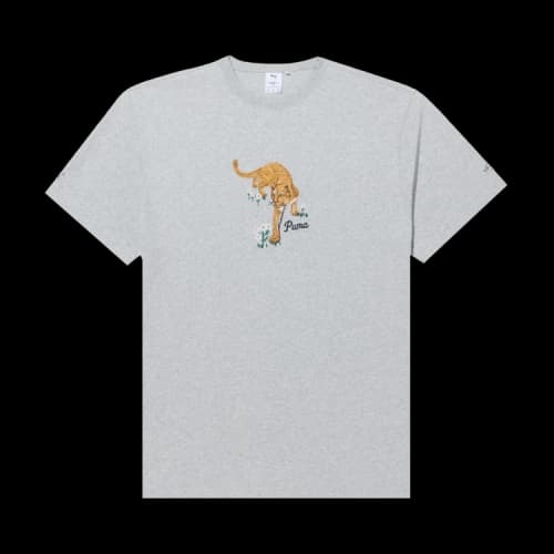 Puma x Noah Graphic Tee 'Light Grey Heather'