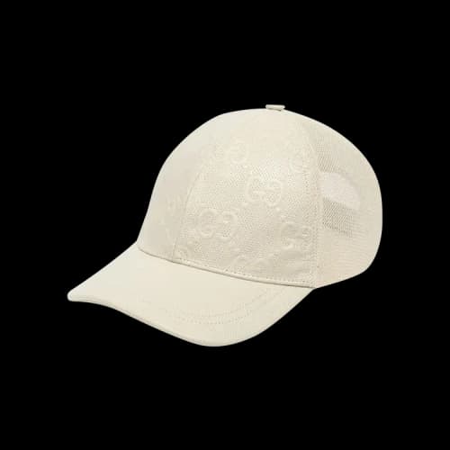 Gucci GG Embossed Baseball Hat 'White'